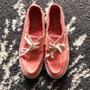 Coral Sperry Top-Sider’s perfect for summer